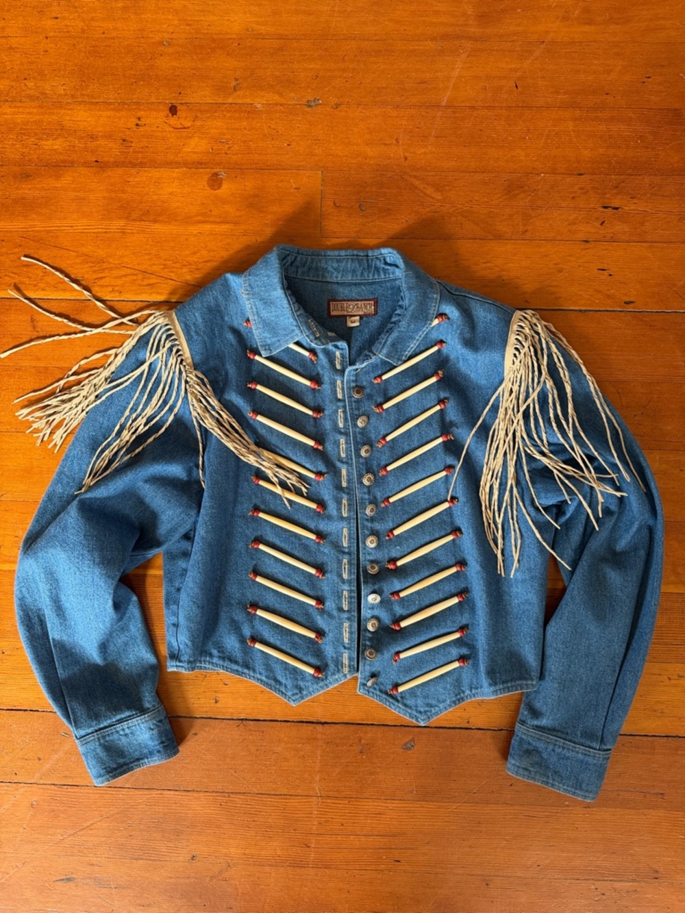 Vintage Double D Ranch Fringe & Beaded Jacket // Size Medium // Ella Langley - Picture 2 of 6